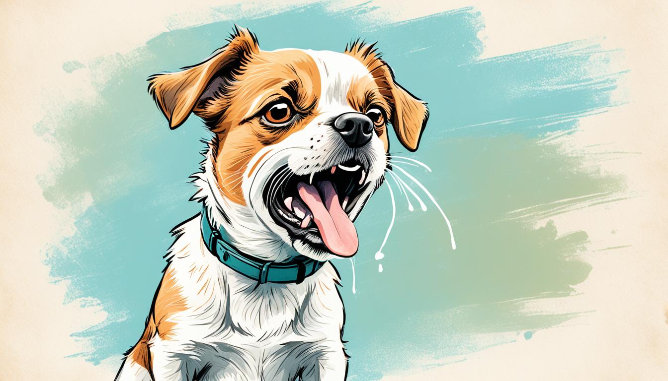 hund hustet und würgt